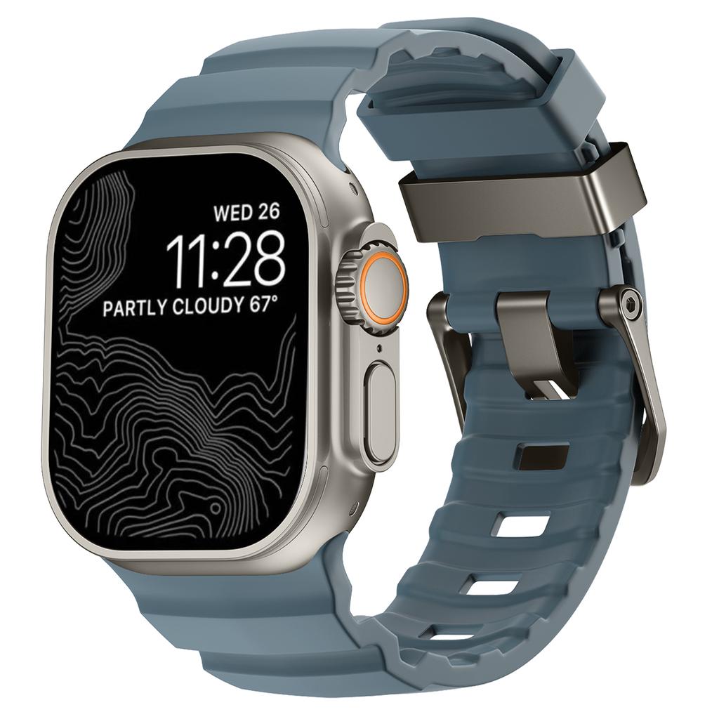 Trail Silicone Strap For Apple Watch Ultra 3 2 49mm Band 11 10 9 8 7 46mm 45mm High-end Bracelet Wristband iWatch 6 5 SE 3 44mm