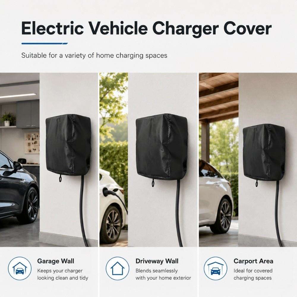 Waterproof EV Charger Cover For Electric Vehicle Charger Only Protective Cover Charging Station