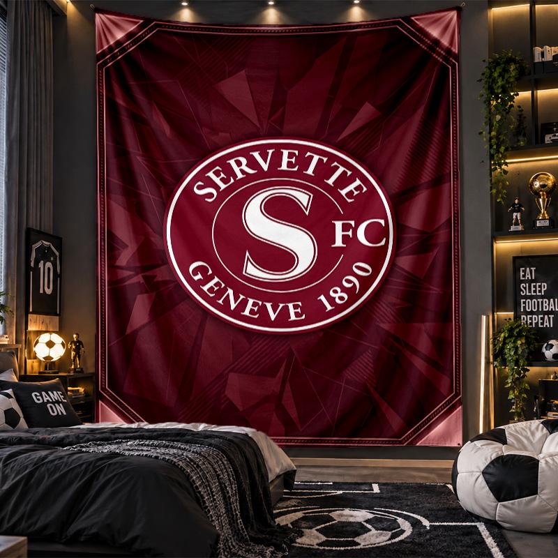 Wall Hanging Tapestry Servette FC Print Cloth for Living Room Bedroom Home Decor