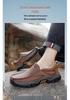 Men's Large Size Casual Leather Driving Shoes for Outdoor and Everyday Wear