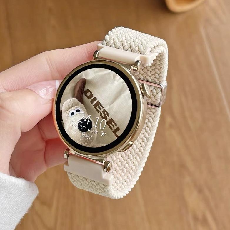 Ремешок Correa Для Samsung Galaxy Watch 7 FE 5 Pro 4 6 classic 44мм 40мм Плетеный нейлоновый спортивный браслет correa Ремешок Galaxy Watch 7 18mm слоновая кость