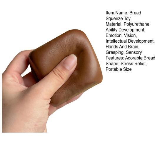 Hawaiian Bread Squeeze Toy Slow Rising Stress Relief Flavored Bread Pinch
