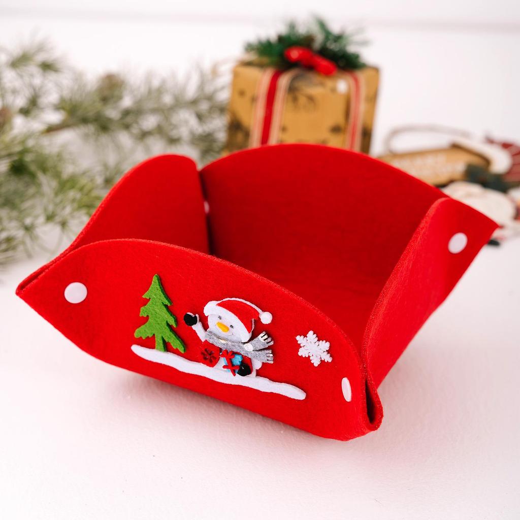 Christmas Eve Non-Woven Candy and Apple Storage Gift Box