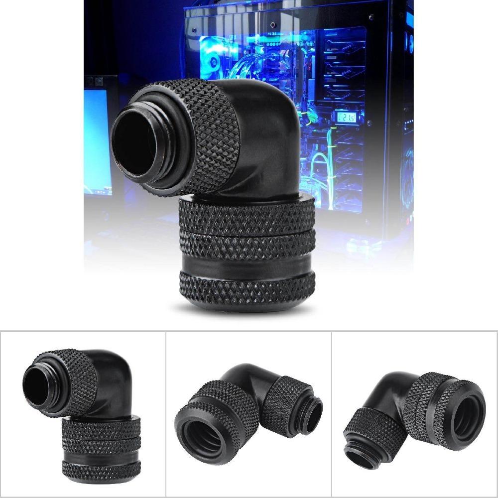 G1/4 Thread Elbow Connector 14MM Brass Fitting PC Water Cooling Fitting  Water Cooling System чёрный