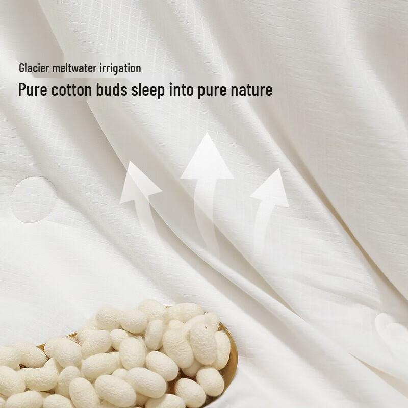 Mercury Home Textiles 'Time' Series Natural Mulberry Silk Jacquard Quilt