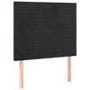 Box Spring Bed with Mattress Black 100x200 cm Velvet