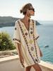 Y vacation bikini blouse sunscreen printed beach skirt European and American new models