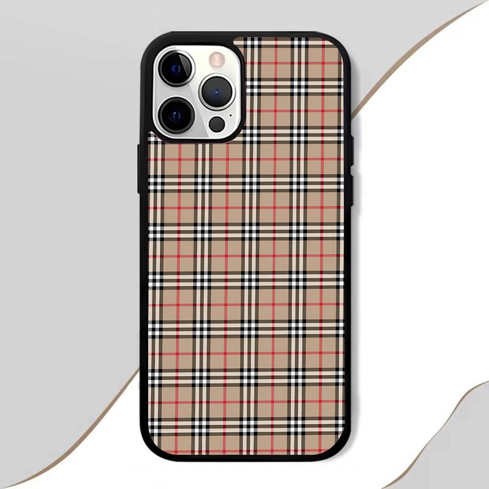 Plaid Fashion Phone Case Mobile Suitable For Apple 17 Air 16 PRO MAX 15 14 13 12 11 Patch Black Hard Shell