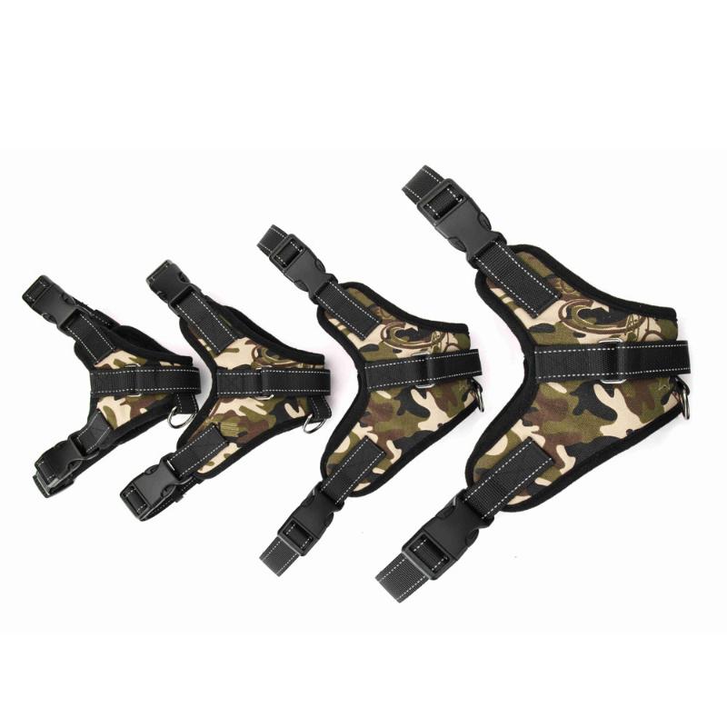 Arnés reflectante duradero para perros, arnés ajustable para perros grandes, arnés para pasear mascotas para perros pequeños, medianos y grandes, pitbull