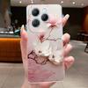 For Infinix Hot 40 Case Clear Silicone Luxury Aesthetic Butterfly Flower Soft TPU Back Cover Infinix X6836 X6837 Hot 40 Pro Case