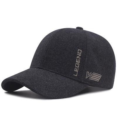 Winter Thick Warm Wool Baseball Cap Oversize Snapback Hat for Big Head Men Outdoor Dad Felt Large Sport Cap 55-60cm 60-65cm