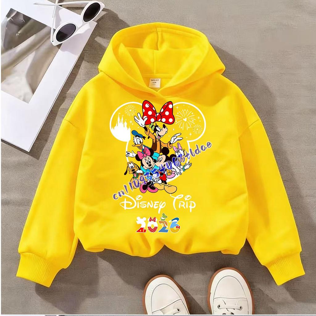 Spring and Autumn Children's Fashion Hoodie with Cartoon Animation Pattern Printing