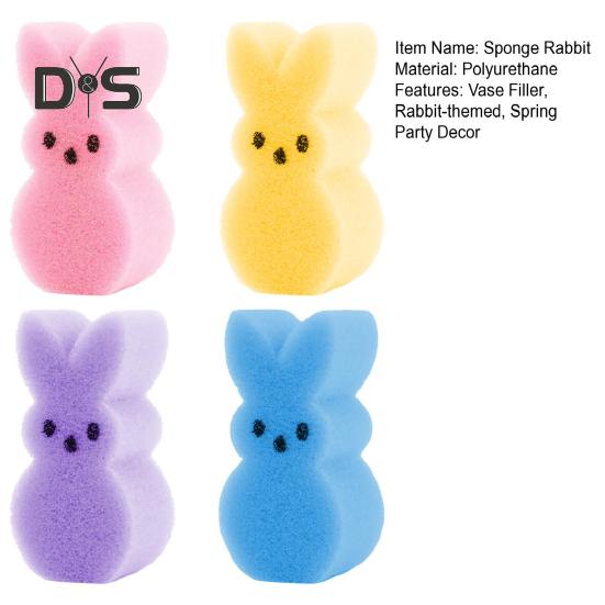 Sponge Bunnies Vase Filler Easter Rabbits Vase Stuffer Mini Rabbit Ornament Easter Basket Stuffers for Home Table Centerpiece Spring Party Decor