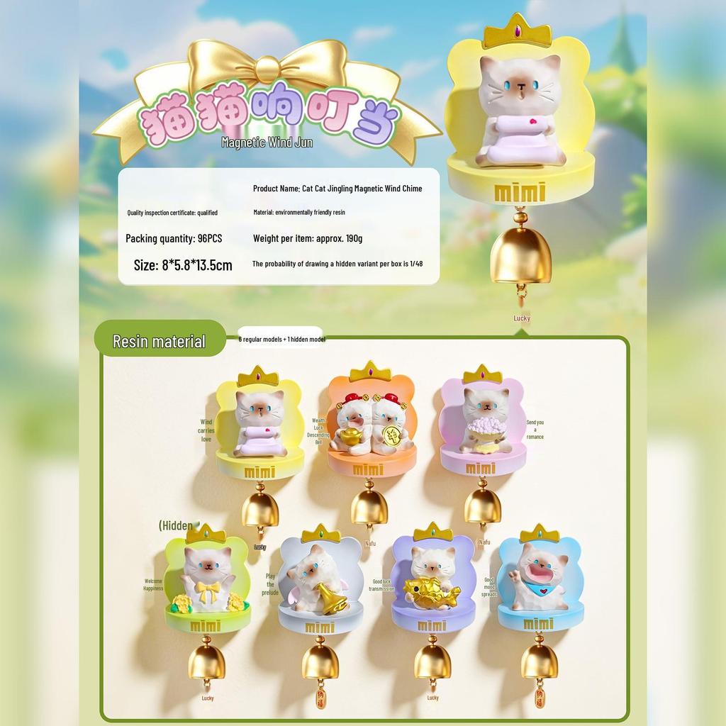 Trendy Cat Sparkling Soda Toy Blind Box – Colorful & Cute Cat Ornaments for Home or Office Décor