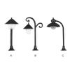 Fairy Garden Figurine Ornament Model Lamp Mini Road Light Model Miniatures Resin Craft Retro LED Street Lamp Figurine Home Decor