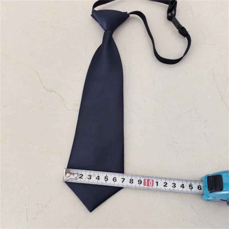 Soft Stretchable Kids Necktie Flexible Adjustment School Occasion Neck Tie For Children Uniform and Everyday Wear