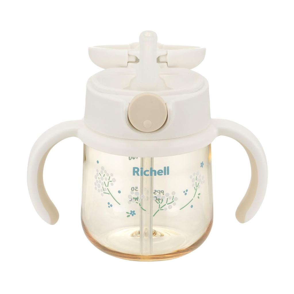 Richell Hanaemi PPSU Baby Bottle 160mL Clear Green 0 Months+