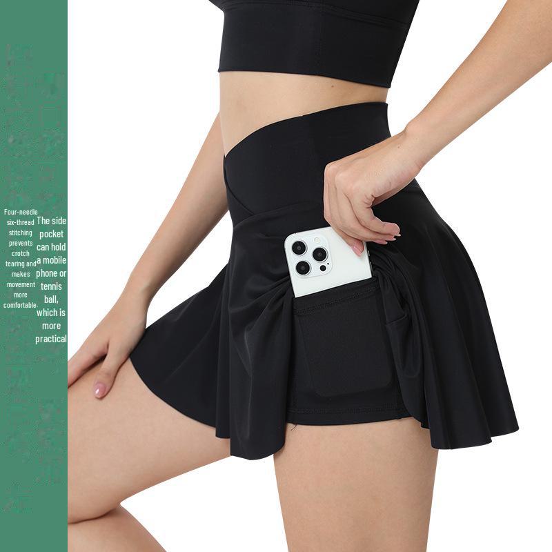Women's Cross Waist Sports Skirt for Running, Yoga, Golf, Badminton, and Tennis