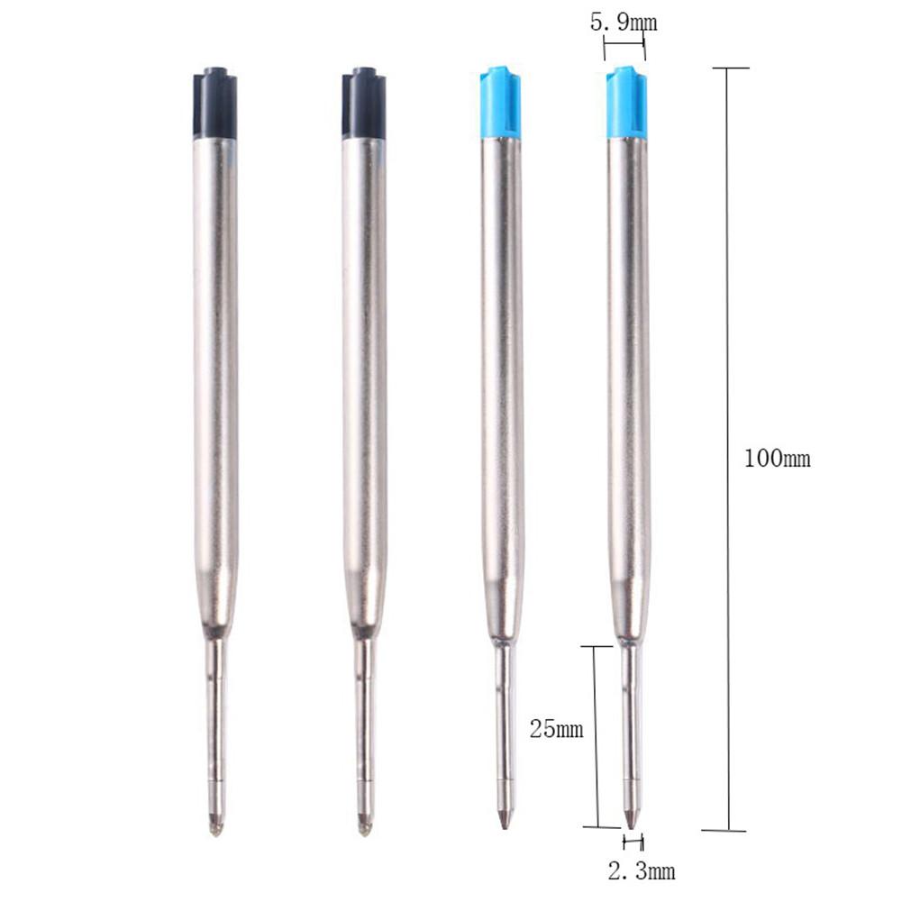 Metal Ballpoint Pen Promotional Pens Refill Blue Ink Automatic Ballpoint Pens Set School Stationery Office Commercial Press Pen