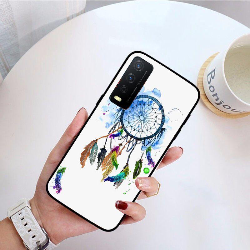 Blue Dreamcatcher Dream Catcher Phone Cover For Vivo Y31 Y30 Y33S Y11S Y12S Y17 Y20 Y21S Y1S Y53S Y15 Y19 Y91C V23 Cases Coque