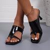 High Heels Women Slippers Dress Elegant Summer Shoes Sexy Clip Toe Woman Sandals 2025 New Fashion Flip Flops Luxury Mujer Slides
