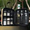 Tragbares Gewürzflaschen-Set für den Außenbereich für Camping und Picknicks Gewürzaufbewahrungsgläser BBQ-Ölflaschen und Gewürz-Organizer-Tasche