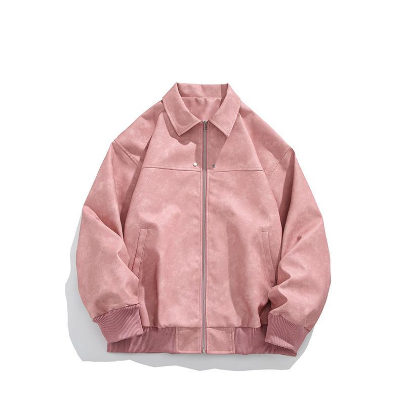 Men's High-End Brown Suede Retro Leather Lapel Jacket by Melaard