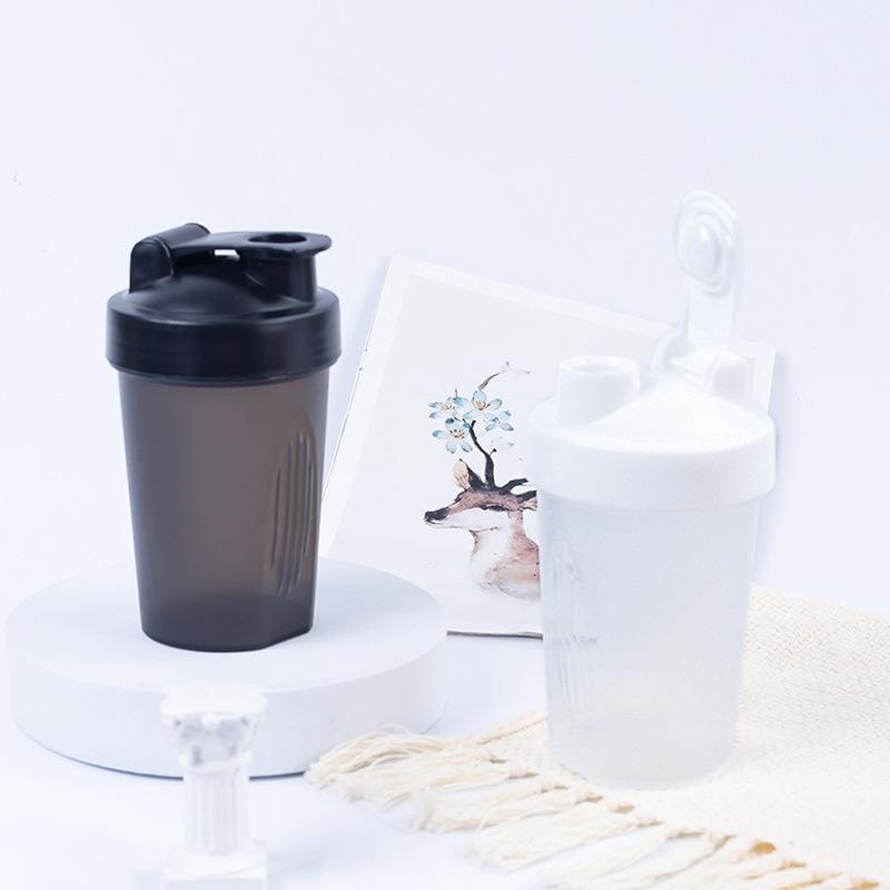 Sport Shaker Water Bottle 400ML Protein Powder Mixing Bottle Sport Fitness Gym Shaker Outdoor Portable Plastic Drink Bottle