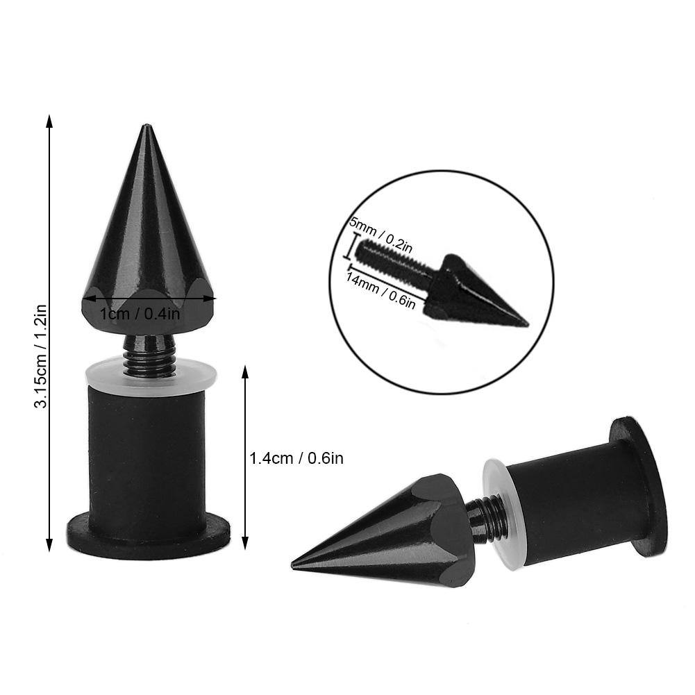 Windshield Wind Screen Spike Bolts M5 Screws Nuts Motorcycle Modification AccessoriesBlack