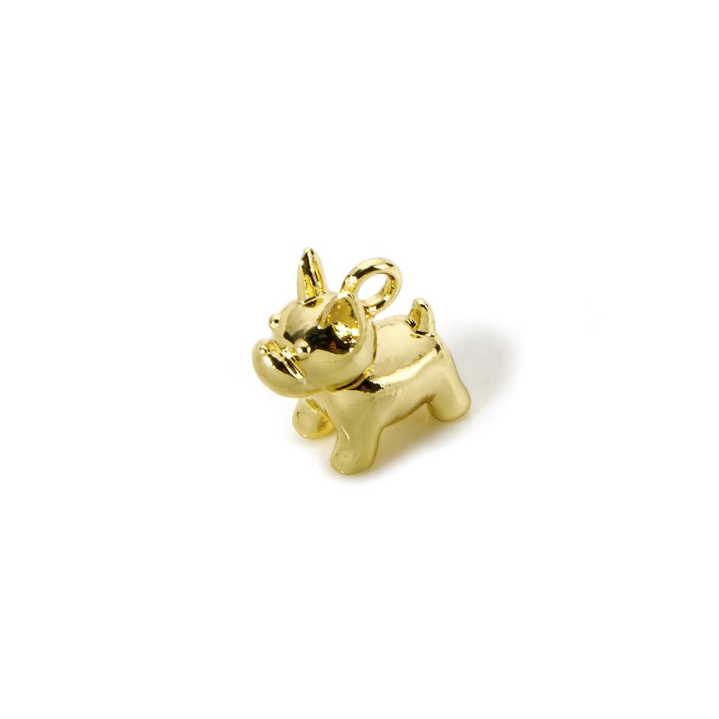 2 Piece Brass Charms 18K Real Gold Plated Cute 3D Dog Rrabbit Chili Pendant For DIY Necklace Bracelet Jewelry Making