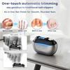 USB Rechargeable 2-Speed Electric Nail Clipper Trimmer & Polisher with LED Light & Clip Storage for Kids Seniors Adults