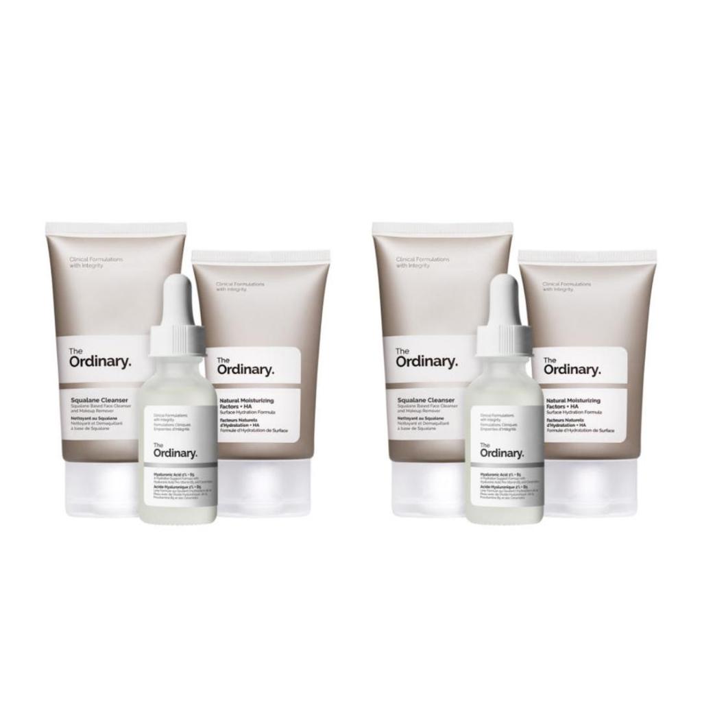The Ordinary Daily Set (Squalane Cleanser 50ml + Hyaluronic Acid 2% + B5 30ml + Natural Moisturizing Factors + HA 30ml)  (3 Options)