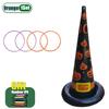 Outdoor Indoor Inflatable Witch Hat Ring Toss Game Halloween PVC Ice Cream Cone Style Interactive Toy for Kids Party Gift
