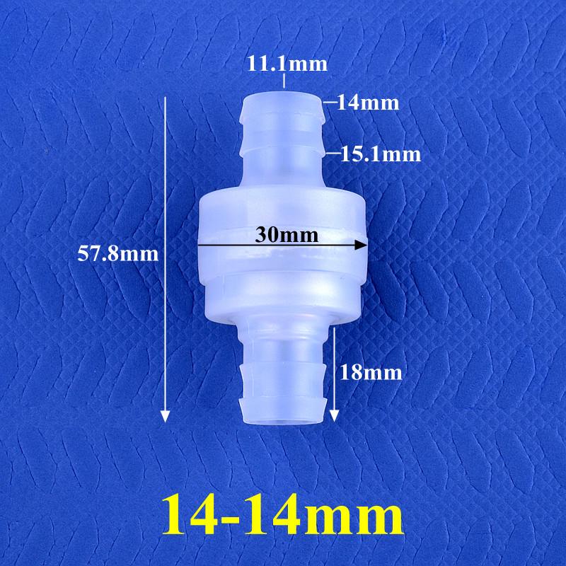 Plastový zpětný ventil s ostnem - Malý zpětný uzávěr pro vodu a kapaliny