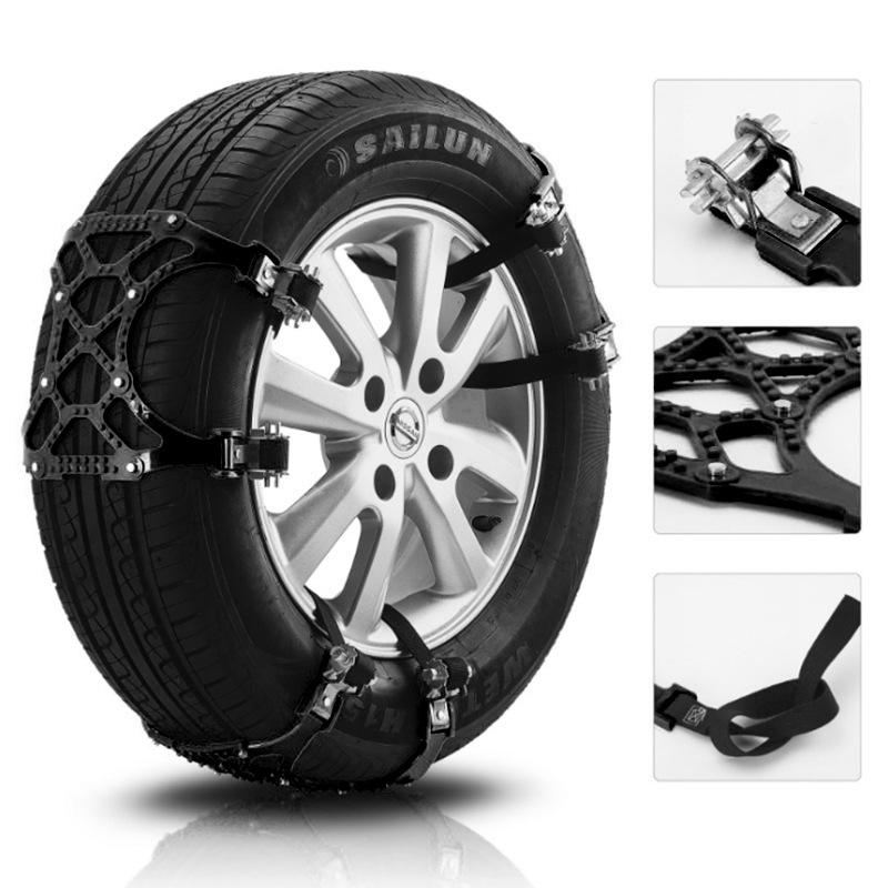 Universal Polyurethane Anti-Skid Snow Chains for Sedans & SUVs