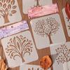 6 Pcs Tree Stencils Cartoon Leaf Stencils Hollow Out Drawing Templates for DIY Projects Reusable Painting Template