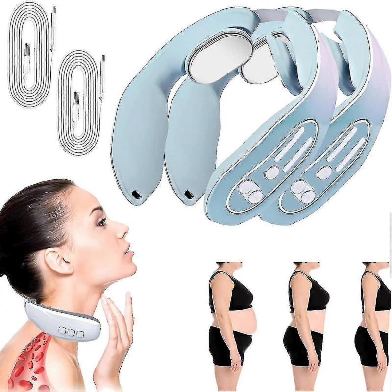 Lymphatic Drainage Massage Machine with 12 Modes for Neck & Acupoints, Electric Pulse EMS Device for Pain Relief, Portable Lymphvity Massager (1pc)