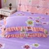 Fashion Lace Bedspread Soft Sanding Bed Skirt Queen Twin King Size Fitted Sheet Double Layer Ruffle