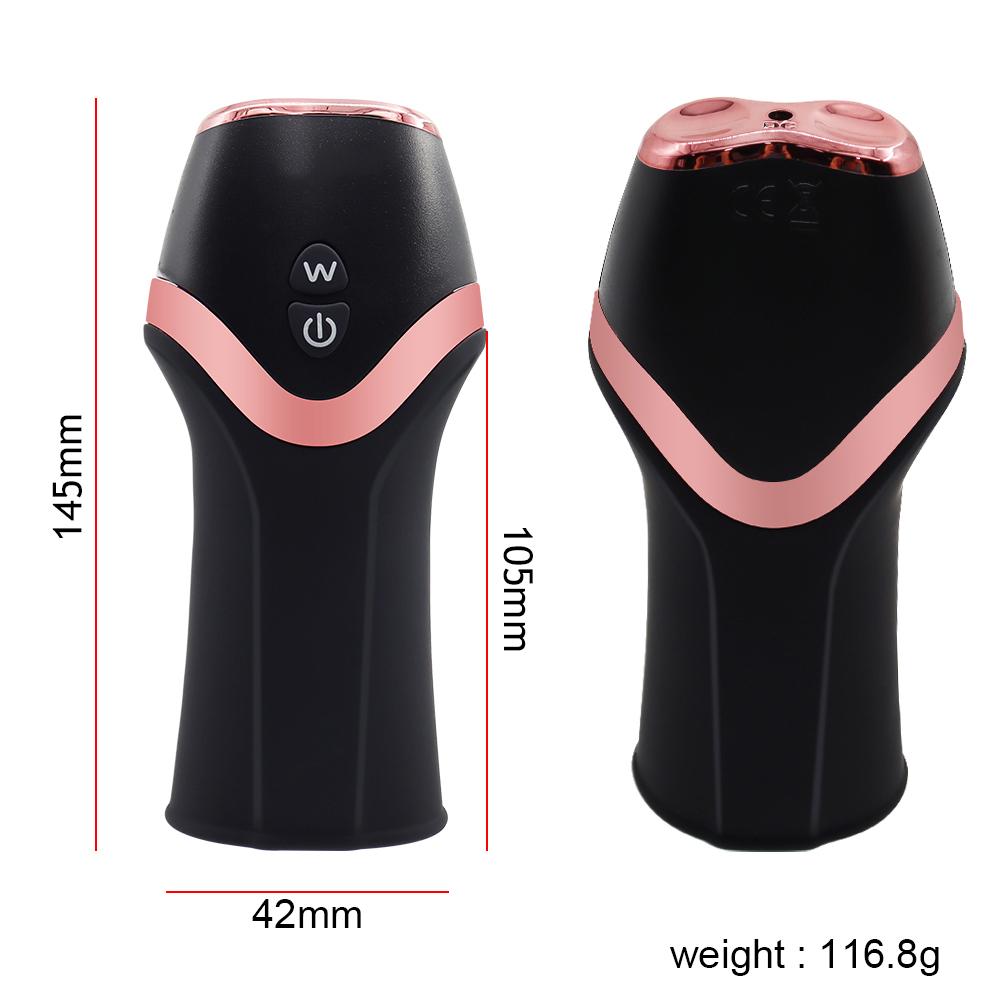 12 Mode Cock Vibrator Male Erection Delay Ejaculation Masturbation Cup Stimulate Glans Airplane Cup Penis Masturbate Sex Toy For