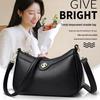 Women's Trendy Solid Color Shoulder Bag 2025 - Versatile Light Luxury Crossbody for Moms