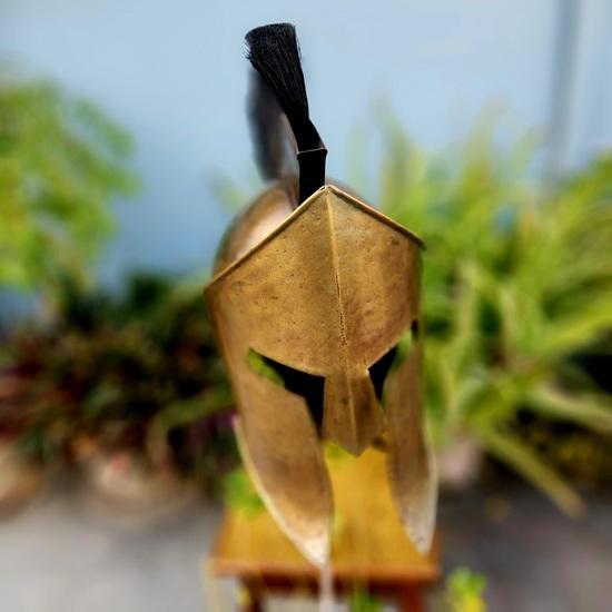 King Leonidas Spartan Helmet: 300 Movie Replica, Medieval Battle Edition