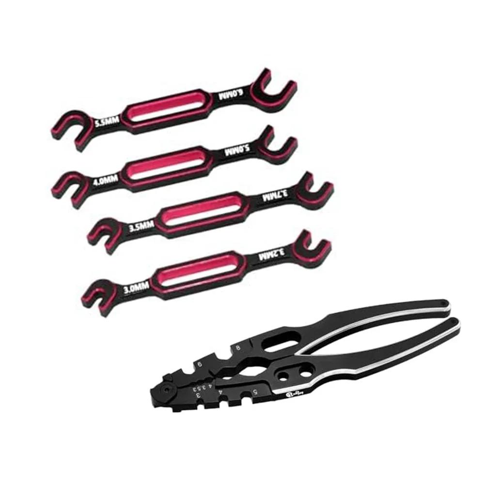 

Maintenance Tasks Adjustable Tool Fine-Tuning Wrench Adjustable Wrench For Tuning Hand Tool Set Comfortable Grip Four-Piece Set красный