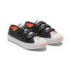 Converse Jack Purcell Velcro Casual Durable Low-Top Kids Sneakers Kids Sneakers Black White Orange 369801C