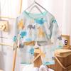 New Spring/Summer Cotton Baby Pajama Set - A-Grade Thin Cartoon Design for Boys & Girls (0-2 Years)