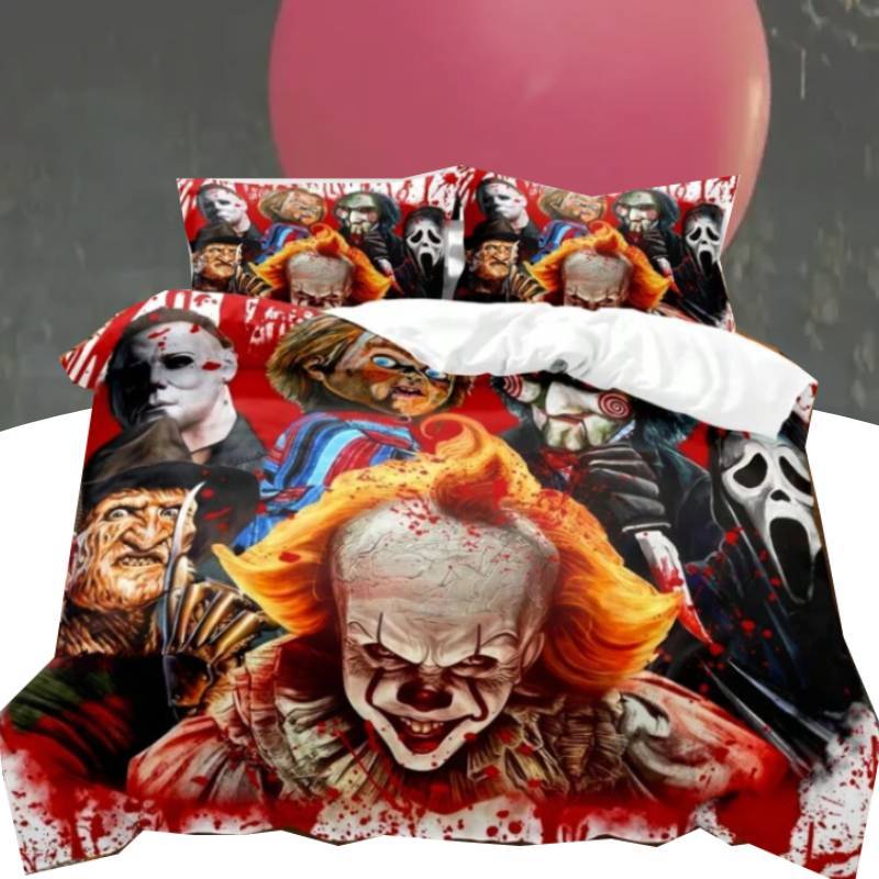 Printed Duvet It Cover Pillowcase Bedding Three Piece Set Decoration Bedroom