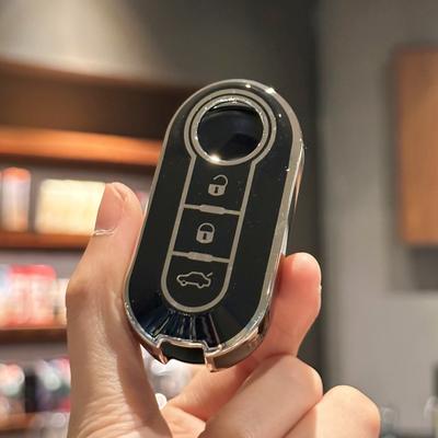 TPU Car Key Case Cover Shell Fob for Fiat 500 Key Cover Boyue Bravo Iveco Olsen Car Key Remote Protection Case