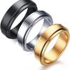 24 New 6mm Smooth European-American Style Wedding Ring with Rotating Decompression Feature