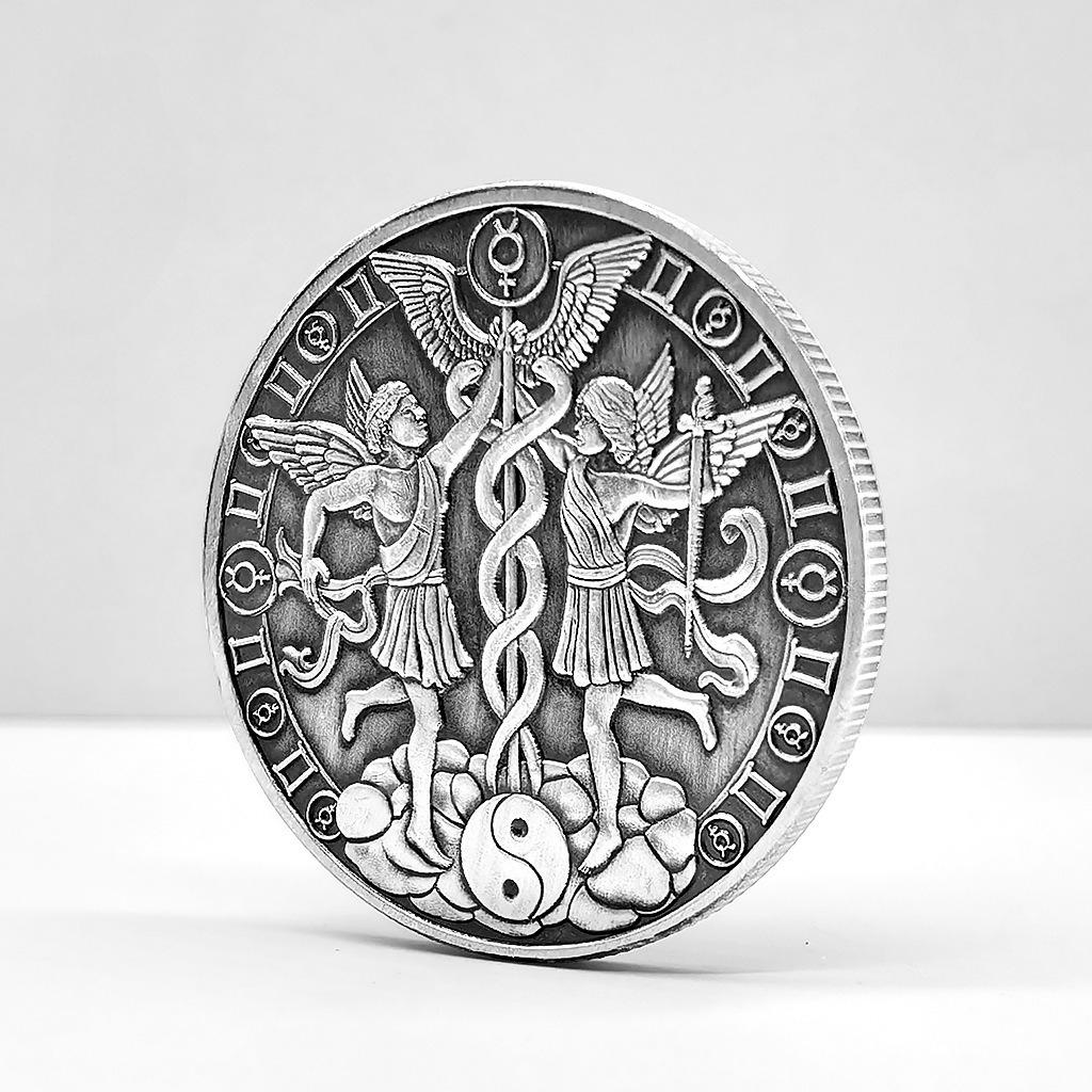 Monete d'Argento Zodiacali, Dodici Segni Zodiacali, Monete Creative, Capricorno, Leone, Vergine, Regali in Metallo