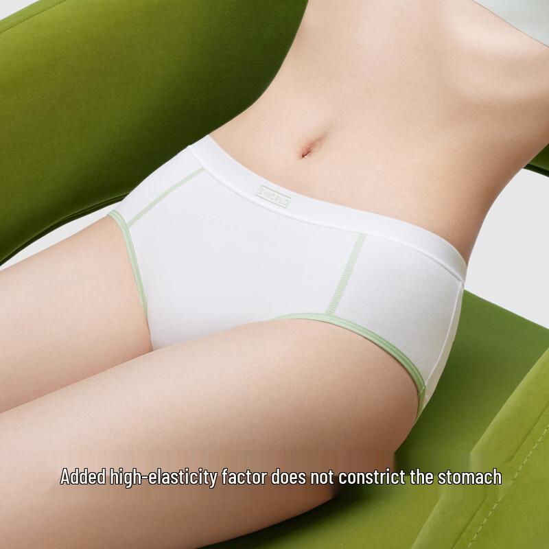 SecretWorld Women's 7A Antibacterial Seamless Cotton Briefs Multi-Pack