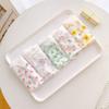 5PCS Mid Waist Transparent Floral Briefs Seamless Underwear for Women Mesh Flower Panties  Gifts